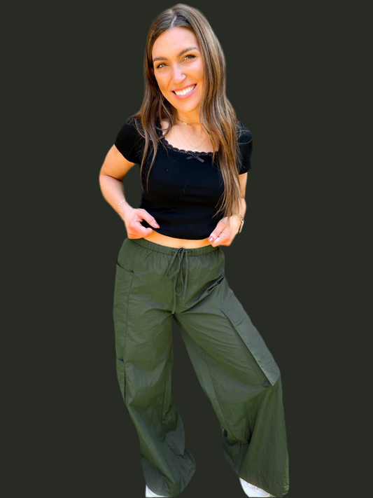 Archer Asymmetrical Pocket Wide Leg Cargos