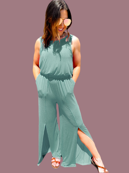 The Dixie Double Splice Slouchy Jumpsuit