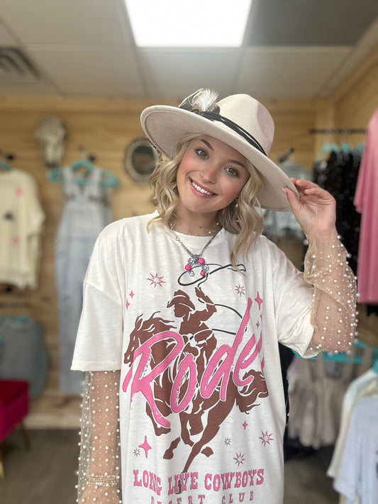 rodeo graphic t-shirt dress