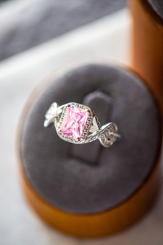 Freya Pink Gemstone Sterling Silver Ring